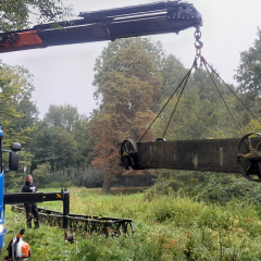 Het Trammeke op de Grote Nete verhuist (tijdelijk)